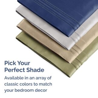 Queen Pillow Cases Set of 2 - Ultra Soft Hotel Quality Pillowcase Covers - Comfy, Cozy & Wrinkle Free - Shrinkage and Fade Resistant - Machine Washable Pillow Protectors - 2...