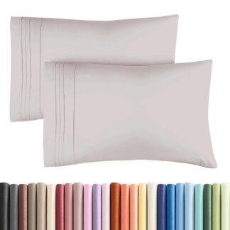 Queen Pillow Cases Set of 2 - Ultra Soft Hotel Quality Pillowcase Covers - Comfy, Cozy & Wrinkle Free - Shrinkage and Fade Resistant - Machine Washable Pillow Protectors - 2...