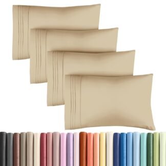 Queen Pillow Cases Set of 2 - Ultra Soft Hotel Quality Pillowcase Covers - Comfy, Cozy & Wrinkle Free - Shrinkage and Fade Resistant - Machine Washable Pillow Protectors - 2...