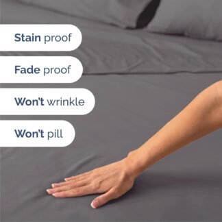 Queen Size 4 Piece Sheet Set - Comfy Breathable & Cooling Bed Sheets Set - Hotel Luxury Bedding for Women, Men, Kids, Teens, Boys & Girls - Deep Pockets, Soft and Wrinkle Free -...