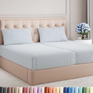 Queen Size 4 Piece Sheet Set - Comfy Breathable & Cooling Bed Sheets Set - Hotel Luxury Bedding for Women, Men, Kids, Teens, Boys & Girls - Deep Pockets, Soft and Wrinkle Free -...