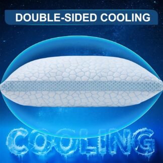 QUTOOL Enhanced Cooling Pillows Queen Size Set of 2,CertiPUR-US Shredded Memory Foam Pillows 2 Pack for Hot Sleeper, Adjustable Bed Pillow for Side, Back, Stomach Sleepers...