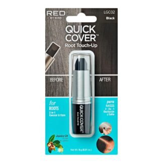 RED by Kiss Quick Cover Root Touch Up Stick, Water-Resistant Temporary Gray Hair Concealer with Brush for Roots and Beard, Long-Lasting Coverage, Easy Application (1 Pack,...
