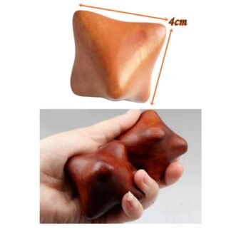 Reflexology Traditional Wooden Thai Massager Tools Full Body Foot Stick Hook Back Spa Face Gua Sha Therapy Trigger Point Massage Tool Relieve Shoulder Pain Wood (Set of Foot &...