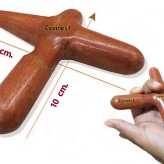 Reflexology Traditional Wooden Thai Massager Tools Full Body Foot Stick Hook Back Spa Face Gua Sha Therapy Trigger Point Massage Tool Relieve Shoulder Pain Wood (Set of Foot &...