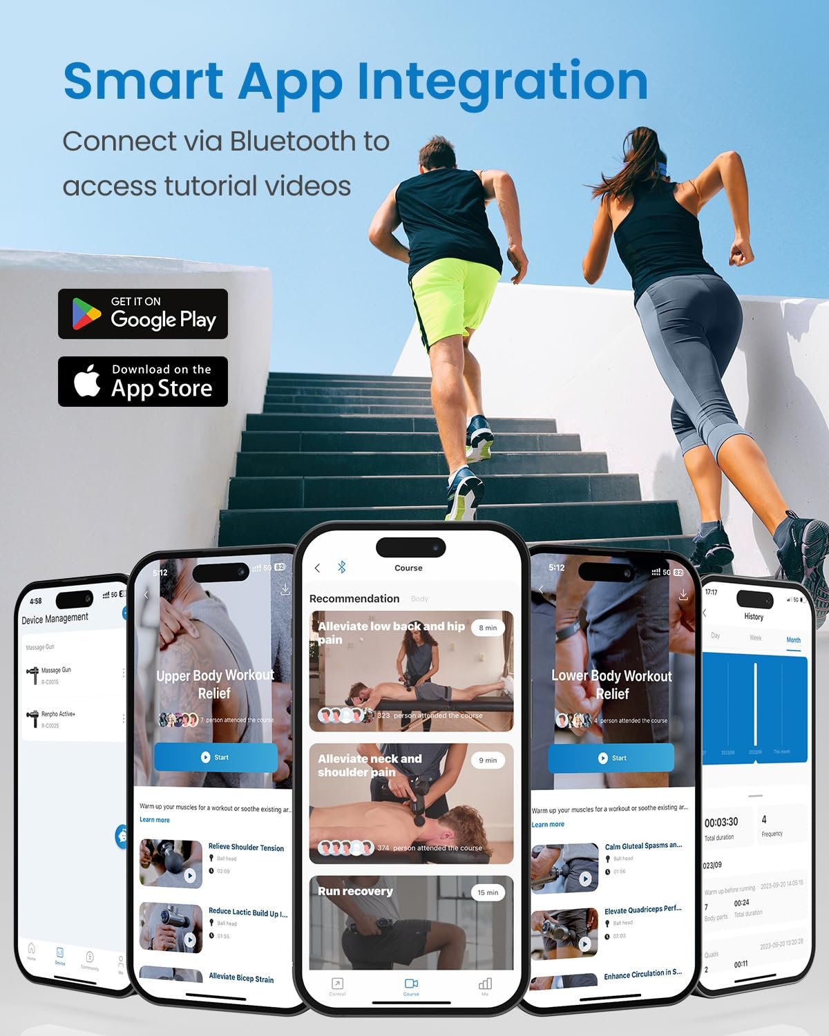 RENPHO Massage Gun Deep Tissue FSA Eligible Valentines Birthday Gifts for Women Men HSA Portable Percussion Muscle Massager with Bluetooth Handheld Device for Back and Neck - lunas-mystic-emporium.com RENPHO Massage Gun Deep Tissue FSA Eligible, Valentines Birthday Gifts for Women Men, HSA Portable Percussion Muscle Massager with Bluetooth, Handheld Device for Back and Neck,...