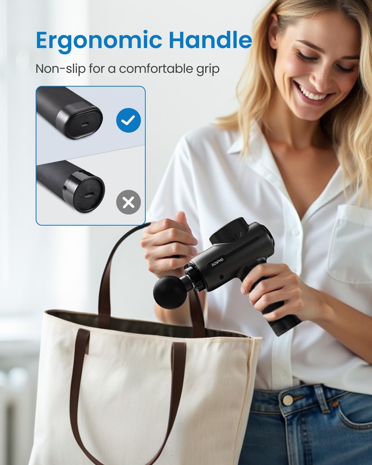 RENPHO Massage Gun Deep Tissue FSA Eligible Valentines Birthday Gifts for Women Men HSA Portable Percussion Muscle Massager with Bluetooth Handheld Device for Back and Neck - lunas-mystic-emporium.com RENPHO Massage Gun Deep Tissue FSA Eligible, Valentines Birthday Gifts for Women Men, HSA Portable Percussion Muscle Massager with Bluetooth, Handheld Device for Back and Neck,...