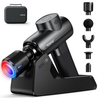 RENPHO Massage Gun Deep Tissue with Charging Stand, Valentine's Day Gifts, Back Massager with Heat and Cold Head, Percussion Body Muscle Masajeador for Athletes Pain Relief,...