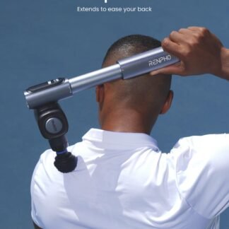 RENPHO Massage Gun with Adjustable Angles and Extension Handle, Valentine's Day Gifts, Handheld Percussion Muscle Massager Deep Tissue with Portable Carry Case for Men Women,...