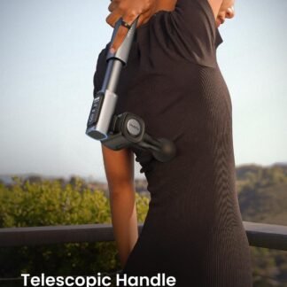 RENPHO Massage Gun with Adjustable Angles and Extension Handle, Valentine's Day Gifts, Handheld Percussion Muscle Massager Deep Tissue with Portable Carry Case for Men Women,...