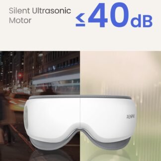 RENPHO Ultra-Quiet Eye Massager with Heat, Valentine's Day Birthday New Year Gifts, Lightweight Heated Eye Mask for Migraines, Face Massager for Dry Eyes Relax Reduce Strain...