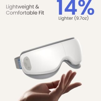 RENPHO Ultra-Quiet Eye Massager with Heat, Valentine's Day Birthday New Year Gifts, Lightweight Heated Eye Mask for Migraines, Face Massager for Dry Eyes Relax Reduce Strain...