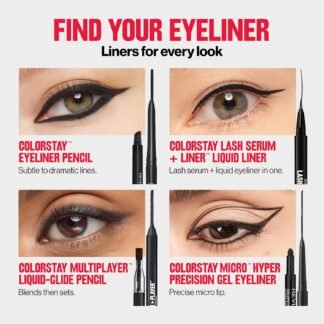 Revlon ColorStay Pencil Waterproof Eyeliner, Smudge-Proof, Eye Makeup with Built-In Sharpener, 203 Brown, 0.01 oz