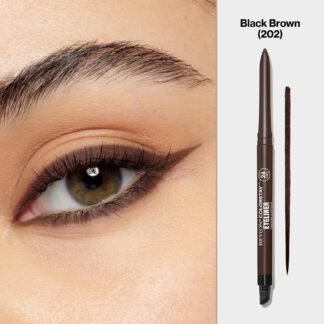 Revlon ColorStay Pencil Waterproof Eyeliner, Smudge-Proof, Eye Makeup with Built-In Sharpener, 202 Black Brown, 2 pack