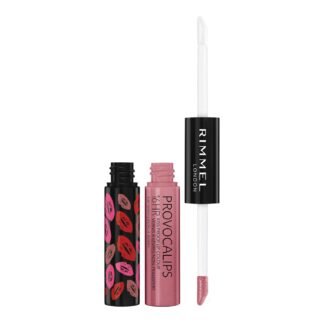 Rimmel London Provocalips 16hr Kiss-Proof Lip Color - Two-Step Liquid Lipstick to Lock in Color and Shine - 750 Heart Breaker, .14 fl.oz.