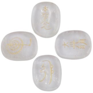 rockcloud Healing Crystal Lapis Lazuli 4pcs Engraved Chakra Stones Palm Stone Reiki Balancing - lunas-mystic-emporium.com rockcloud Healing Crystal Lapis Lazuli 4pcs Engraved Chakra Stones Palm Stone Reiki Balancing