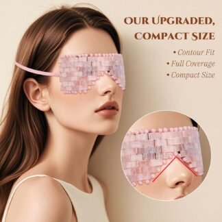 Rose Quartz Eye Mask Natural Jade Mask for Facials Hot or Cold Therapy for Anti-Aging Puffiness Dark Circles Cooling for Migraines Warmth for Sinus Relief - lunas-mystic-emporium.com Rose Quartz Eye Mask, Natural Jade Mask for Facials, Hot or Cold Therapy for Anti-Aging, Puffiness & Dark Circles, Cooling for Migraines, Warmth for Sinus Relief