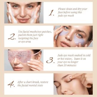 Rose Quartz Eye Mask Natural Jade Mask for Facials Hot or Cold Therapy for Anti-Aging Puffiness Dark Circles Cooling for Migraines Warmth for Sinus Relief - lunas-mystic-emporium.com Rose Quartz Eye Mask, Natural Jade Mask for Facials, Hot or Cold Therapy for Anti-Aging, Puffiness & Dark Circles, Cooling for Migraines, Warmth for Sinus Relief