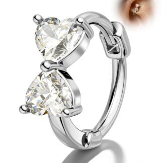 Rosette Clicker Rook Piercing Jewelry 20G Rook Earrings Stainless Steel Lobe Earrings 6/8MM Helix Jewelry