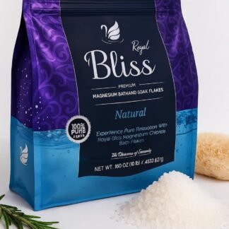 Royal Bliss Magnesium Bath & Foot Soak | Salt Flake 10 LB (160 OZ)