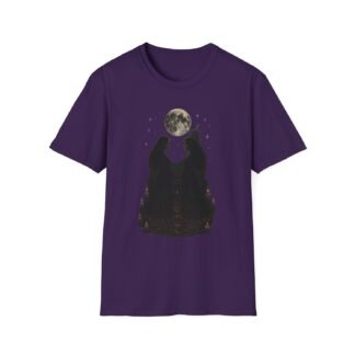 Sacred Moon Ritual T-Shirt with Occult Circle and Candlelight Art - lunas-mystic-emporium.com Sacred Moon Ritual T-Shirt with Occult Circle and Candlelight Art