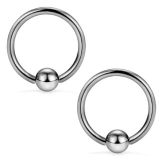 SCERRING 2-8PCS 16G G23 Titanium Captive Bead Ring Nose Rings Hoop Helix Daith Cartilage Tragus Earrings Nipple Eyebrow Body Piercing 8mm 10mm 12mm 14mm 16mm