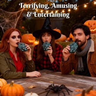 Screaming Aztec Death Whistle - Loudest Authentic Human Sounding Screams 126+ Decibels Loud, Designed in Bronze by Ceramic,Collectible, Horror gift, Self defense.