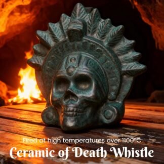 Screaming Aztec Death Whistle - Loudest Authentic Human Sounding Screams 126+ Decibels Loud, Designed in Bronze by Ceramic,Collectible, Horror gift, Self defense.