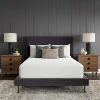 Sealy Luxury 100% Cotton Soft Top Layer, High Loft Comfort EternaLoft Fiberfill, Durable Stretch Corners Mattresses 18 Inches Deep Machine Washable Fitted Mattress Pad, King...