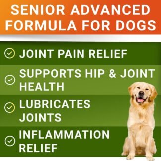 Senior Advanced Glucosamine Chondroitin Joint Supplement for Dogs - Hip & Joint Pain Relief Pills - Large & Small Breed - Hip Joint Chews Canine Joint Health - Chews Older Dogs...