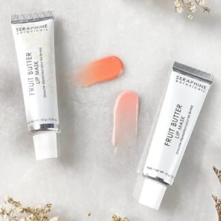 Seraphine Botanicals Fruit Butter Restorative Lip Mask Overnight Gel Balm Repair Dry, Chapped Lips Instant Hydration, Softness & Elasticity with Shea Butter & Apricot Kernel Oil...