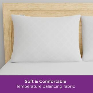 Set of 4 Standard/Queen AllerEase Pillow Protectors - Temperature Balancing, Allergist Recommended - Premium Breathable, Zippered Protectors