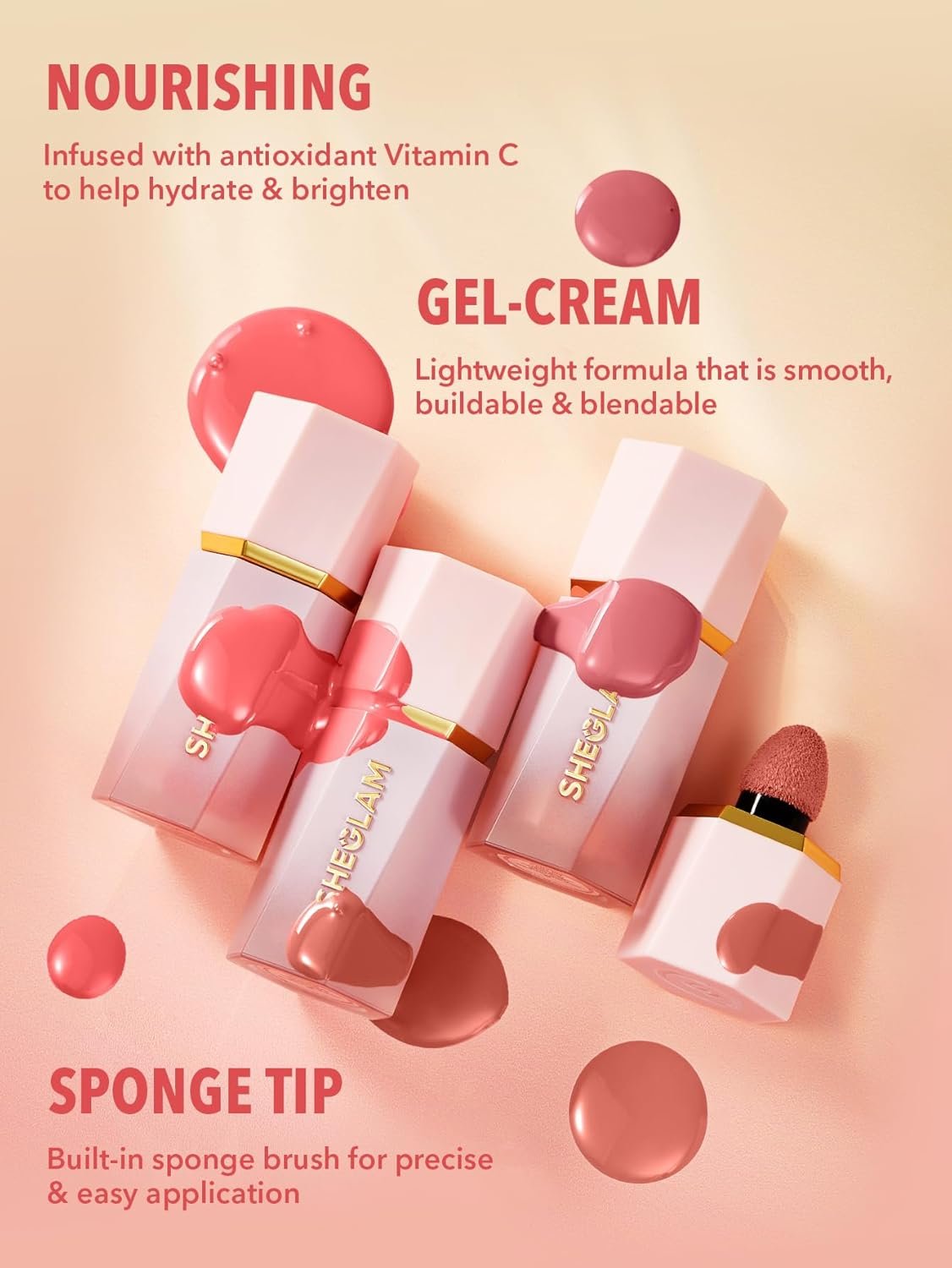 SHEGLAM Color Bloom Liquid Blush Makeup for Cheeks Matte Finish -Hot Topic - lunas-mystic-emporium.com SHEGLAM Color Bloom Liquid Blush Makeup for Cheeks Matte Finish -Hot Topic