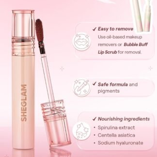 SHEGLAM Fall In Line Peel Off Lip Liner Stain Long Lasting Transfer-proof Nude Lip Tint-Pinky Promise