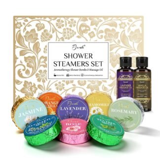 Shower Steamers Aromatherapy, Valentines Day Gifts for Women Wife Her, 16 Pack Shower Bombs with Natural Essential Oil & 2 Pack Massage Oil for Moisturizing, Self Care...