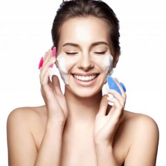 Silicone Facial Cleansing Brush - 4 Pack Face Scrubber & Exfoliator for Deep Cleaning, Soft Brush, Blackhead & Acne Pore Care