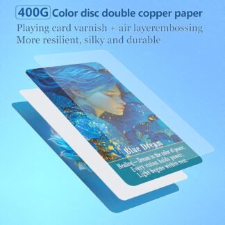 sishui Blue Dream Oracle Cards for Beginners, 80 Cards Oracle Tarot Deck, Fortune Telling Cards for Spiritual Guidance, Daily Readings, Self Reflection,Emotional Healing