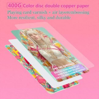 sishui Hot Girl?Tea Oracle Card Deck for Beginners, Modern Y2K Feminine Oracle Cards Tarot Set, for Love, Career, Friendship, and Life Readings