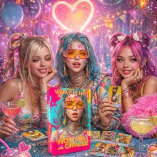 sishui Hot Girl?Tea Oracle Card Deck for Beginners, Modern Y2K Feminine Oracle Cards Tarot Set, for Love, Career, Friendship, and Life Readings