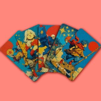 sishui Tarot Deck Unique, 80 Flame Tarot Cards with Guidebook, Summer Blaze Tarot for Beginners and Experienced Readers, 400 GSM Gold-Gilded Premium Deck, Divination and...