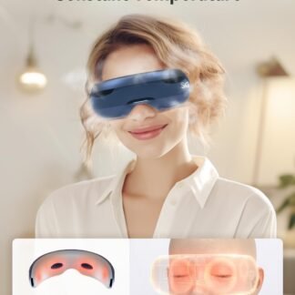 SKG Eye Massager with Heat, Bluetooth Heated Eye Massager for Relief with Vision Window Music, Soothing Eye Care to Relax Eyes, Best Gifts for Women Men