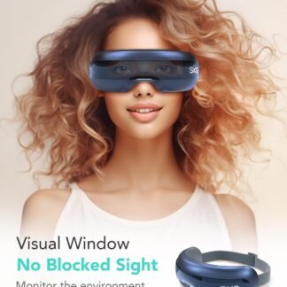 SKG Eye Massager with Heat, Bluetooth Heated Eye Massager for Relief with Vision Window Music, Soothing Eye Care to Relax Eyes, Best Gifts for Women Men