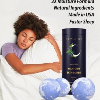 Sleep Well Bubble Bath Bombs Melatonin Infused Lavender Chamomile Essential Oils Luxurious Bath for Dry Skin Perfect Self Care Gifts for Women and Men