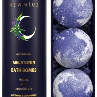 Sleep Well Bubble Bath Bombs Melatonin Infused Lavender Chamomile Essential Oils Luxurious Bath for Dry Skin Perfect Self Care Gifts for Women and Men