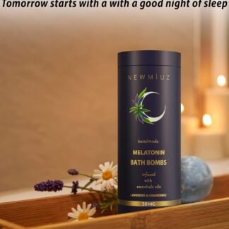 Sleep Well Bubble Bath Bombs Melatonin Infused Lavender Chamomile Essential Oils Luxurious Bath for Dry Skin Perfect Self Care Gifts for Women and Men