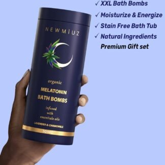 Sleep Well Bubble Bath Bombs Melatonin Infused Lavender Chamomile Essential Oils Luxurious Bath for Dry Skin Perfect Self Care Gifts for Women and Men