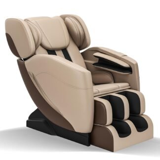 SMAGREHO 2025 Massage Chair Full Body, Zero Gravity Recliner with 6 Auto Modes, Foot Massage, Heating, Bluetooth, Khaki