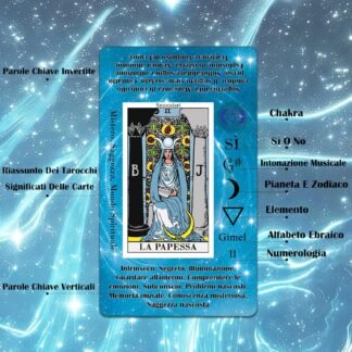 Smoostart Italian Holographic Tarot Cards with Meanings on Them, Tarot with Guidebook for Beginners, Keywords, Element, Planet, Zodiac, Chakra, Yes or No, Musical Pitch,...