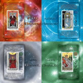 Smoostart Italian Holographic Tarot Cards with Meanings on Them, Tarot with Guidebook for Beginners, Keywords, Element, Planet, Zodiac, Chakra, Yes or No, Musical Pitch,...