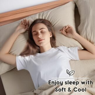 SONORO KATE 100% French Pure Linen Sheets, Breathable and Durable Linen King Size Sheets, Anti-Tear Linen Bed Sheets, Machine Washable, 16 Inch Deep Pocket - 4 Piece (Natural...